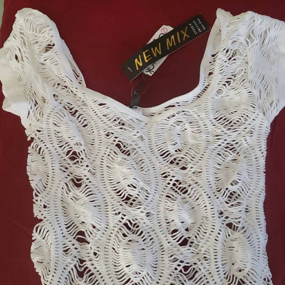 Stretch, netted top or sexy dress